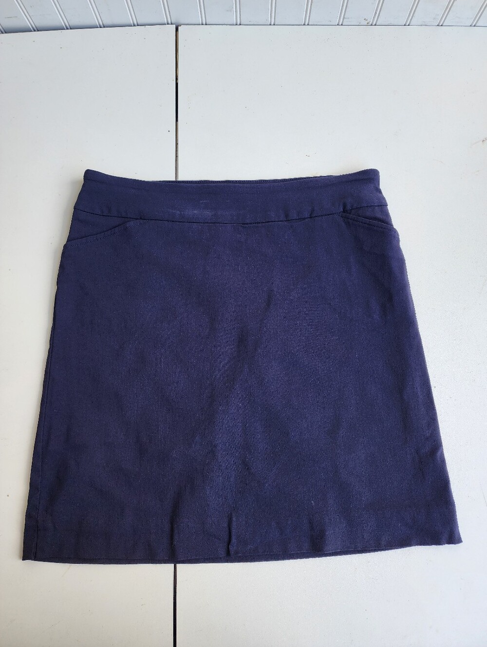 CORAL BAY GOLF SKORT NAVY  SKIRT SHORTS UNDER POLYESTER BLEND Rayon Nylon S